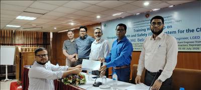 LGED's CRIMP Project Organizes Two-Day Training Workshop on
Preparation of Occupational Health and Safety Action Plan
